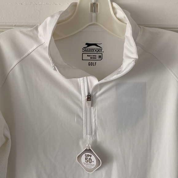 NWT Slazenger Girl’s Golf Quarter Zip-up, Size M - Picture 2 of 9